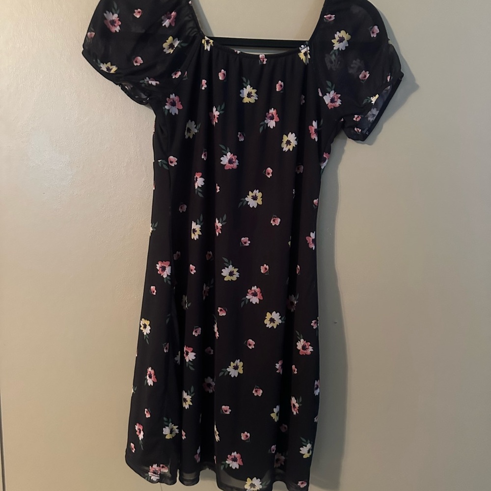 Floral Puff Sleeve Dress